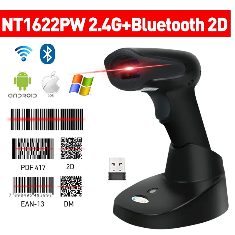 Printers Chiyi 1d/2d Supermarket Handhel Barcode Bar Code Scanner Reader Qr Pdf417 Bluetooth 2.4g Wireless &wired Usb Platform