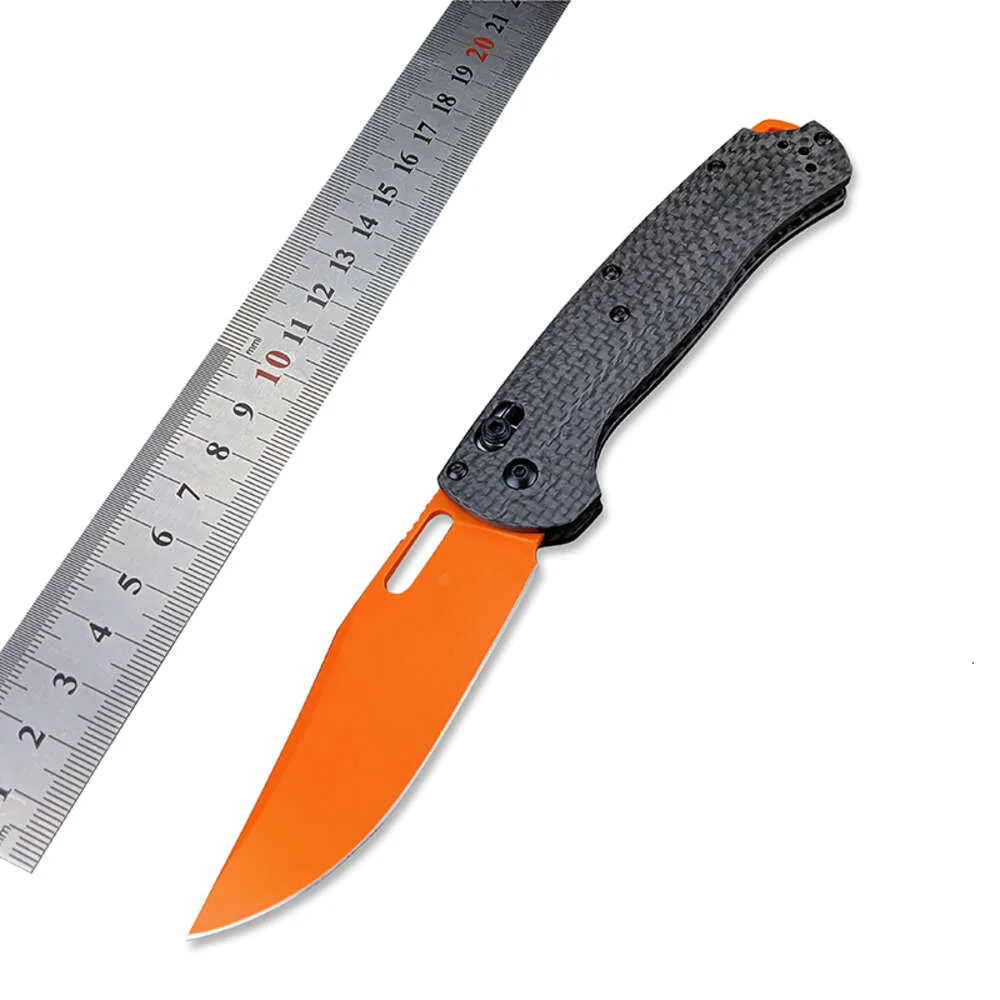 Taggeout 15535 Carbon Fiber Handle Hunting Camping Folding Knife Outdoor Survival EDC Pocket Knife