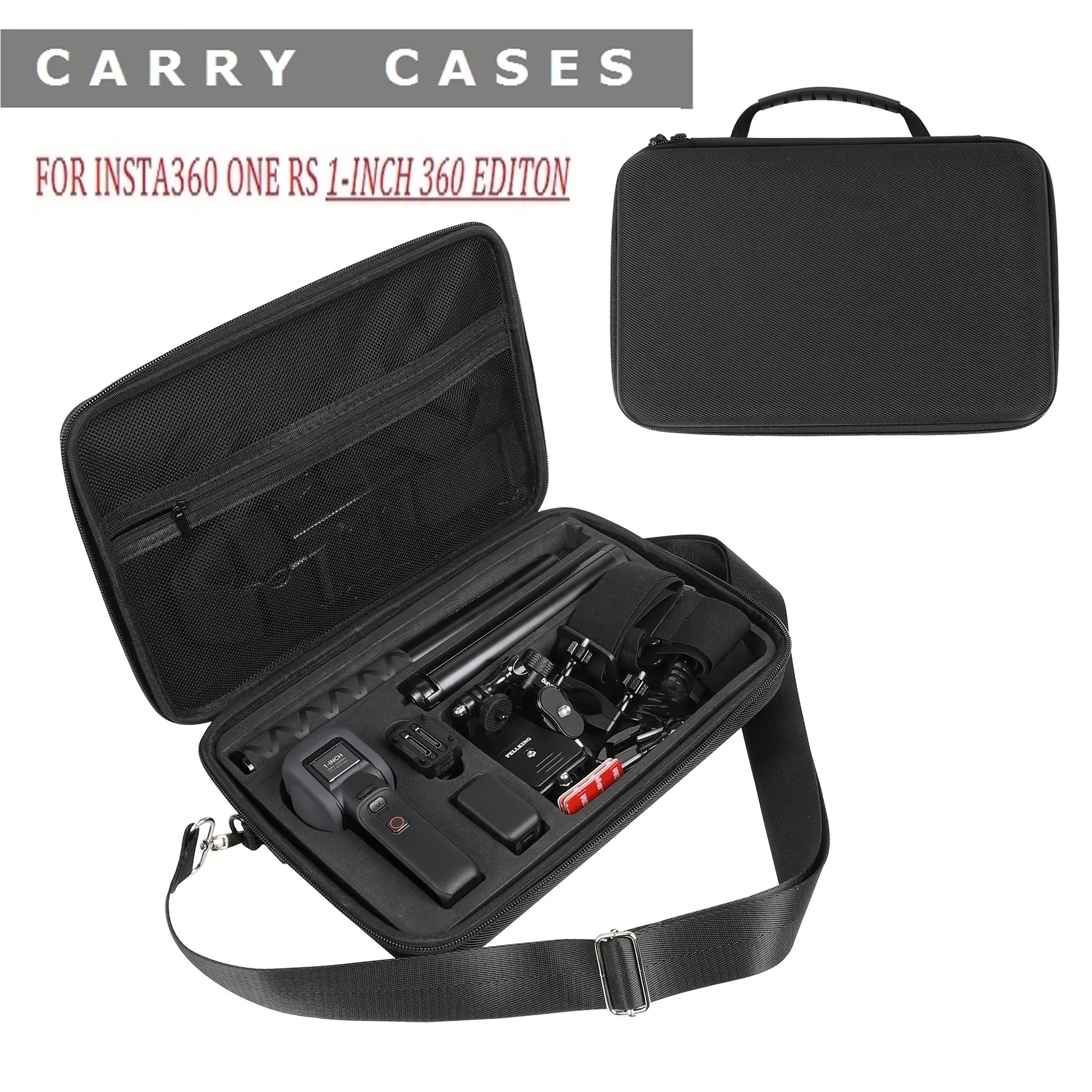 Cameras pour Insta360 One RS 1inch 360 Edition de transport Sac de stockage pour 1inch Leica Insta360 One RS Travel Portable Protective Case