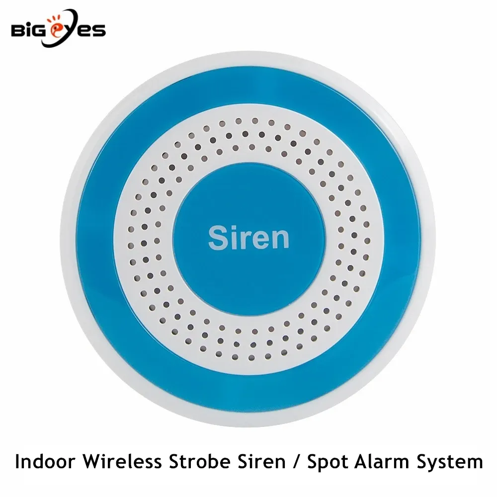 Aksesuarlar PGST 433MHz Strobe Işıklı Kapalı Kablosuz Siren Davet Alma Alarm Sistemi için 110db Kablosuz Boynuz İçin Alarm Alarm Sistemi