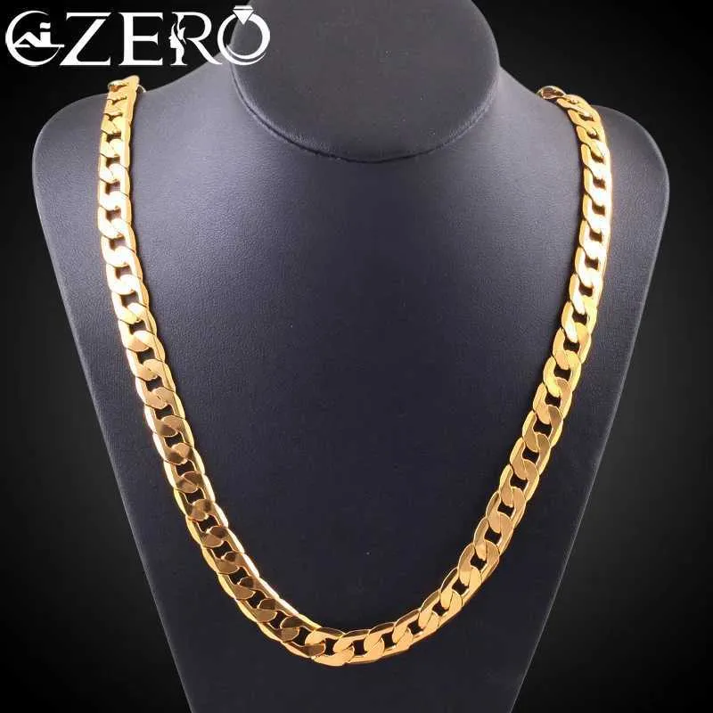 Premium 18K Gold Plated 925 Stamped Silver Necklace Classic 8MM