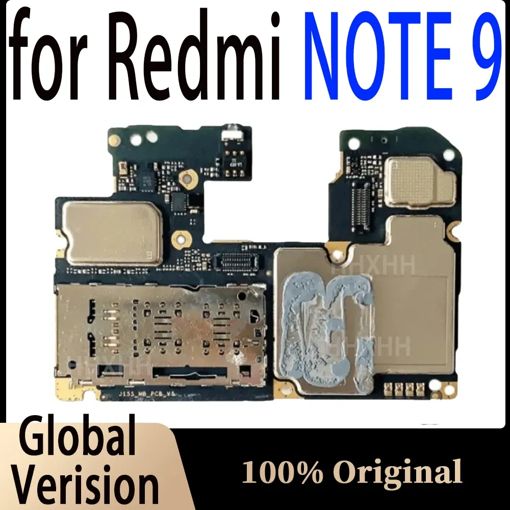 Antenne entsperrt für Xiaomi Redmi Note 9/Redmi10x Version Motherboard Original für Xiaomi Redmi Note 9 Logic Board Mainboard 4 GB 6 GB RAM