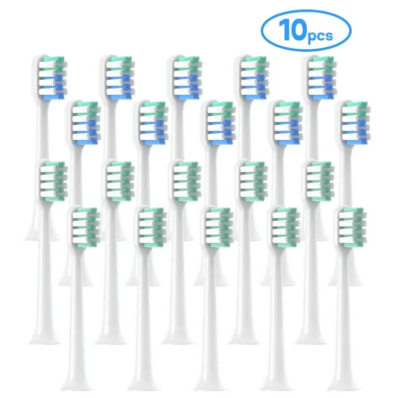 Brosse à dents têtes de pinceau pour le Dr Bei C1 Remplacement de la brosse à dents électrique sonore 10pcs Dupont Deep Nettoyage