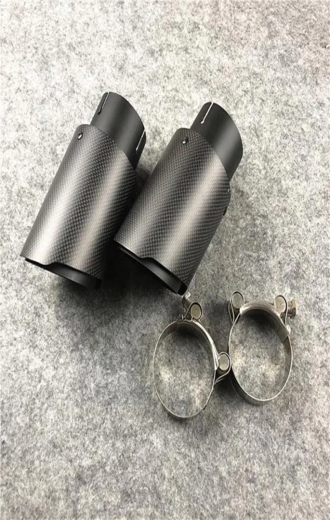 One Piece Universal Carbon Fiber Exhaust Pipe Stainless Steel For Akrapovic Tuning Auto Parts Muffler Tip Nozzles7683871