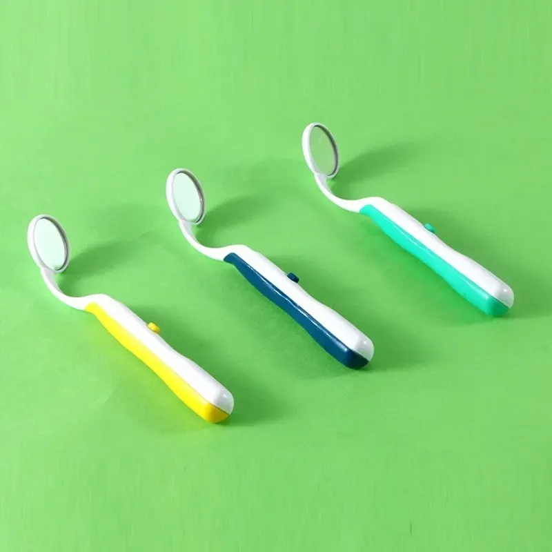2024 espelho dental com luz LED Inspect Instrument Verificação do espelho Dentista oral super brilhante Anti-Fog espelhado de dente de dente1.Espelho dental LED para exames orais