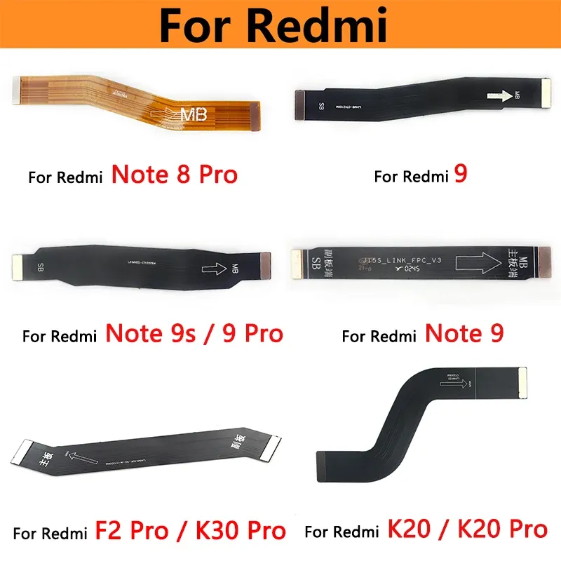 Câbles original nouveau câble flexible de la carte mère principale pour xiaomi redmi 9 9a 9c 6 6a 8a note 10 8 7 6 Pro 5 5a Flex Logic Board pour la note 11s