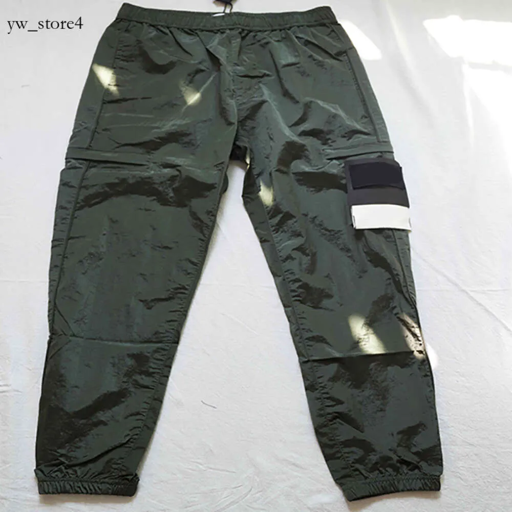 Stones Islandss Pants Badge Spring Summer New Belt Leggings Cargo Pants Stones Islandss High Street Casual Leggings Stone Pants Trend 1975