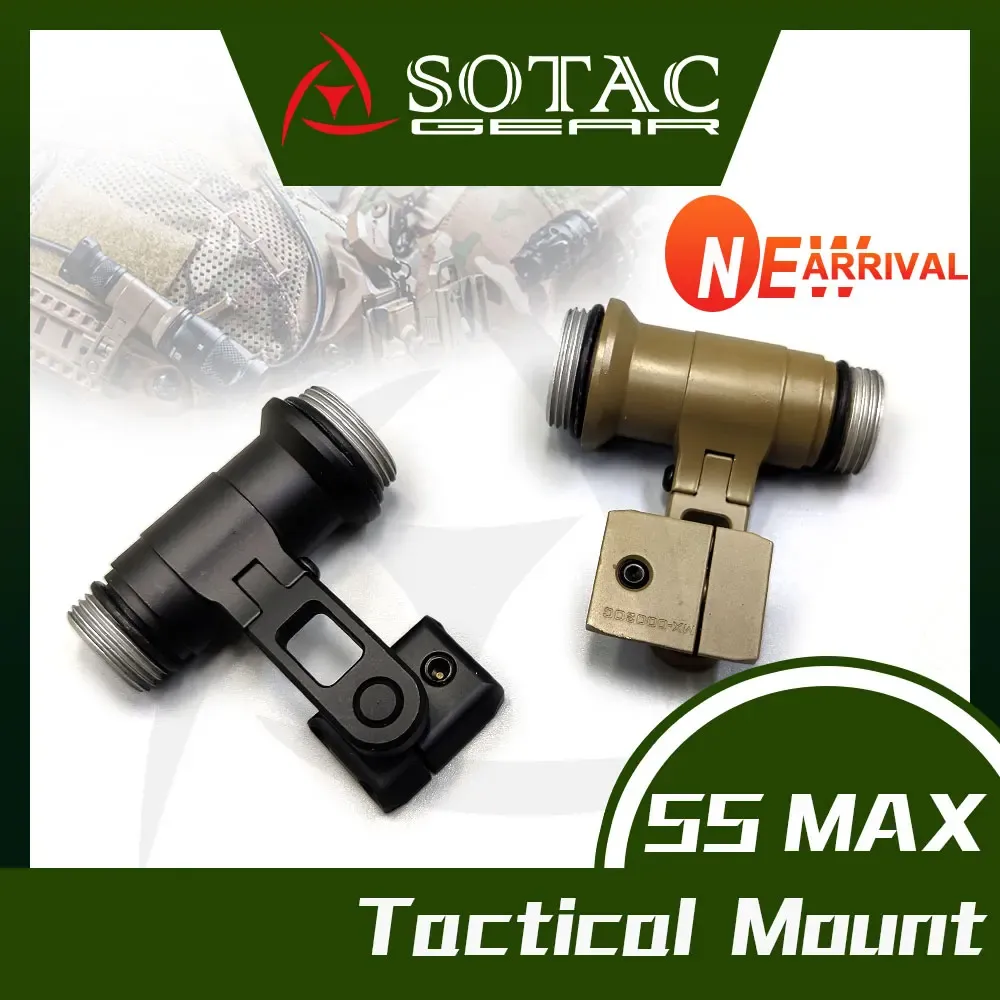 Lights SOTAC Tactical New 2023 SS MAX Mount for SF M300 M600 Scout Light Flashlight KIJI K1 IR Illuminator fits OPSCORE Helmet Picat