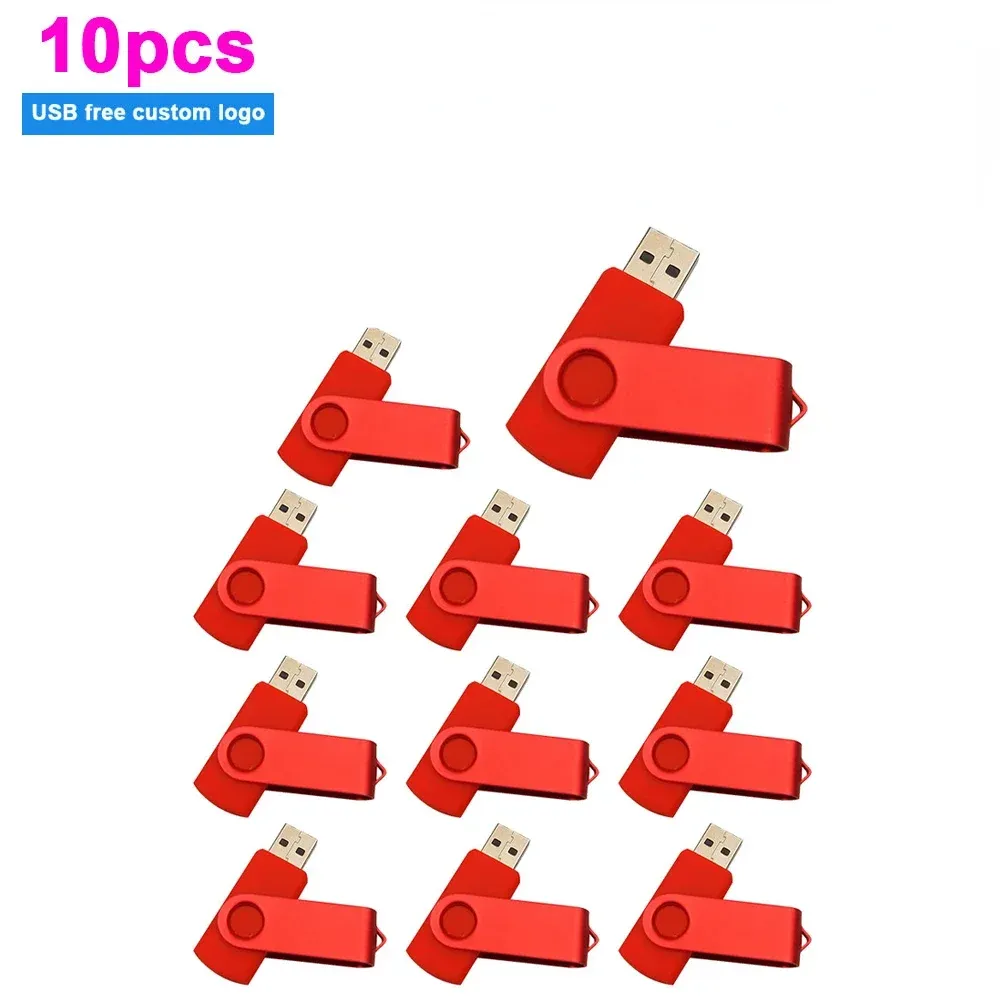 Drives Niestandardowe Logo Użyj hurtowej USB Stick 10pcs USB Flash Drive 32 GB 64 GB Darmowa wysyłka 16 GB Pen Drive 8 GB 4 GB Kciuk napęd