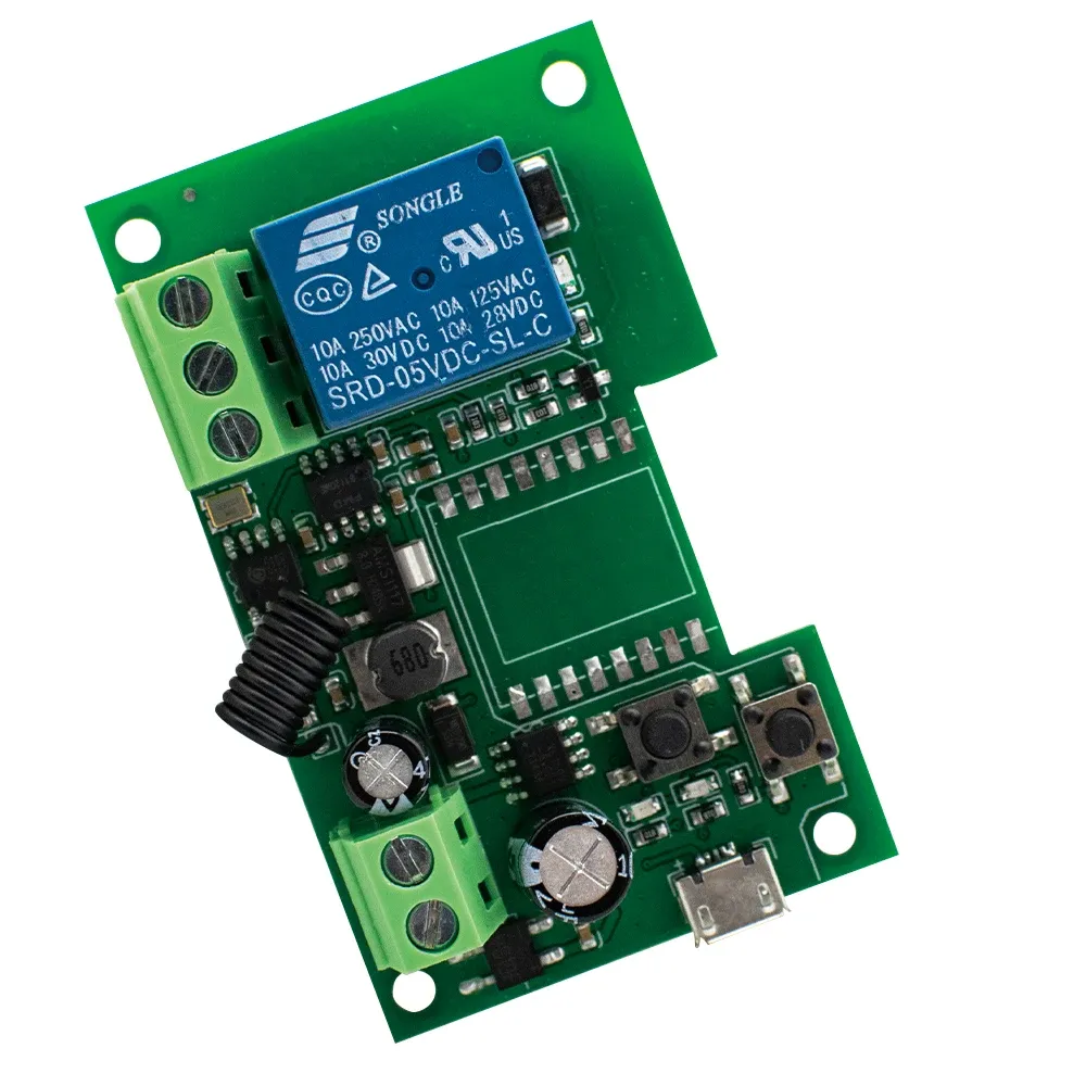 Control DC5V 12V 220V Módulo de retransmisión WiFi para la aplicación Ewelink Control remoto Relé de retraso inalámbrico para el cambio de inicio inteligente inteligente