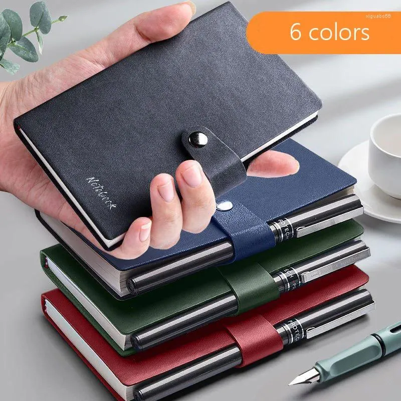 Pocket Notebook Journal mini-papeterie A7 Semaine Planificateur BOOTOPADE PU Couverture Notes de couverture de bureau Supplies