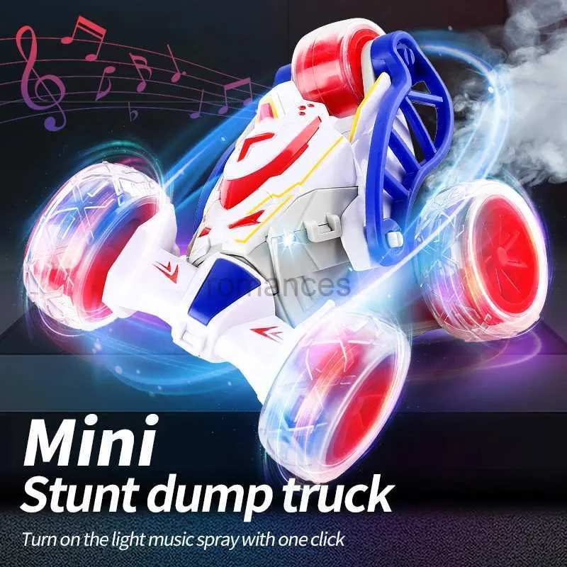 Electric/RC Car Carne Control Control STUNT STUNT CAR RC STUNT ORAVERORCH BLOWTORCH WITH RARKER MUSIC LED LID LIDE TOYS KIDS KIDS 240424