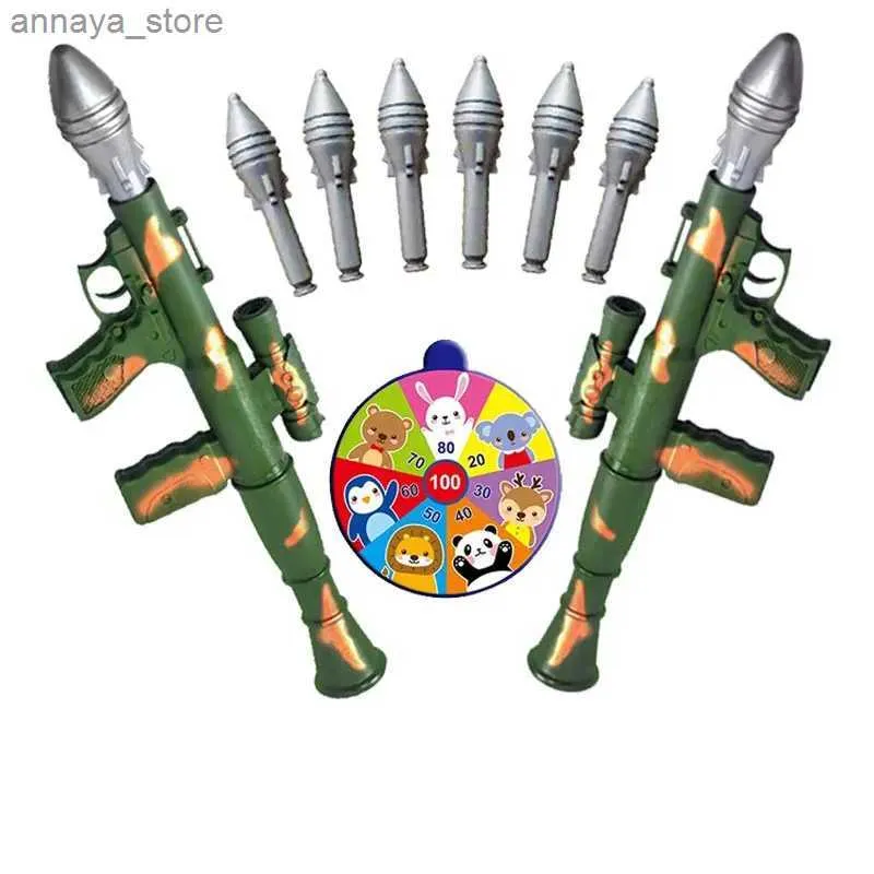 Toys Toys Enfants Soft Bullet Mousse Jouet Gun Military Rocket Launcher avec Bullets for Boys Kids Outdoor Games GADSL2404