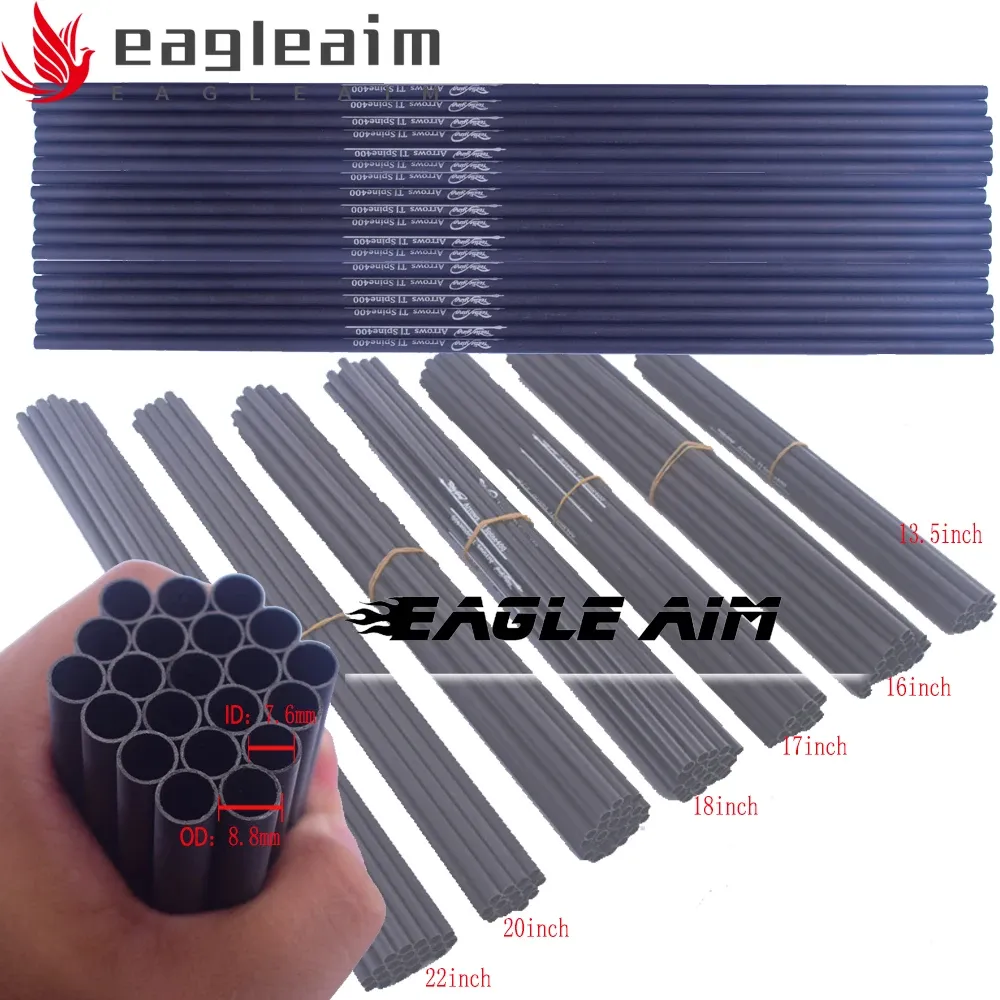 Arrow 12pcs/30pcs Yüksek kaliteli okçuluk aksesuarları Ok şaftları 1322 inç omurga 400 Karbon okları Miller Çarpıklar için Miller DIY