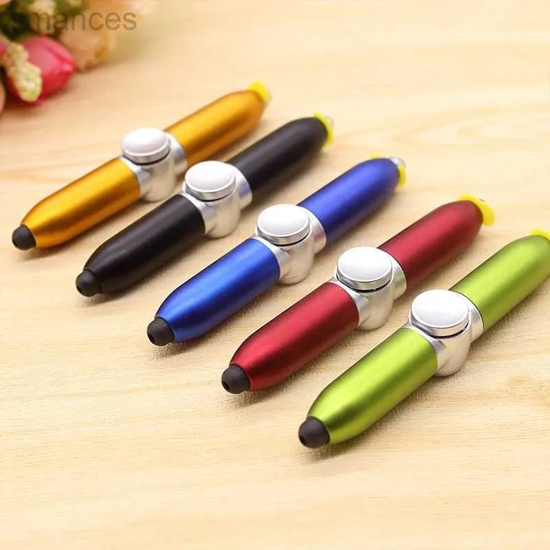 Decompression Toy Multi-function Gyroscope Pens Decompression Toy Gyro Spinner Light Fidget Toy Pen With Relief Stress Led Adult Finger Ballpoi d240424