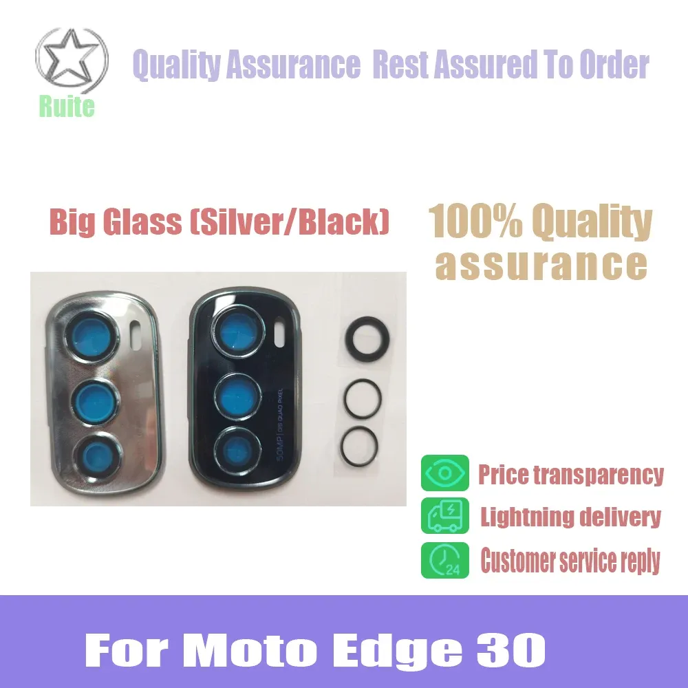 Filters For Motorola MOTO Edge 30 Back Rear Camera Glass Lens Main Camera Lens Glass with Adhesive Sticker