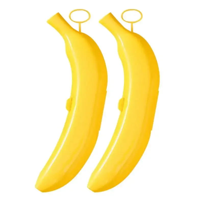 Bins banan pudełko urocza obudowa bananowa 1PC Banana posiadacz banana obudowa ochraniacza Owoce Pudełka Przestrzeń Oszczędzanie Banana Pojemnika do domu