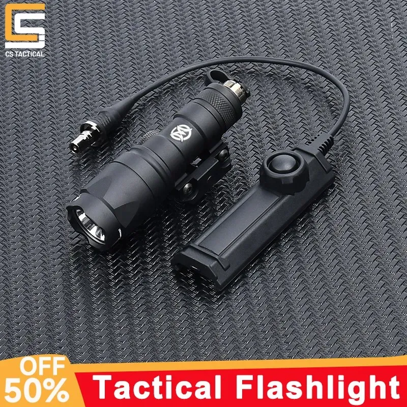 Lights WadSN M300 M300A Taktisk ficklampa Dubbelfunktionstryck Switch för AirSoft Pistol Weapon Accessories Light Fit 20mm Rail