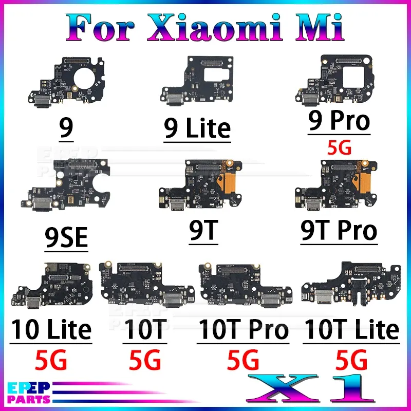 Câbles 1 PCE USB Charger Port Jack Dock Connecteur Câble flexible pour Xiaomi Mi 9 Lite 9t 9se 10 10t Lite Pro Charging Board Module