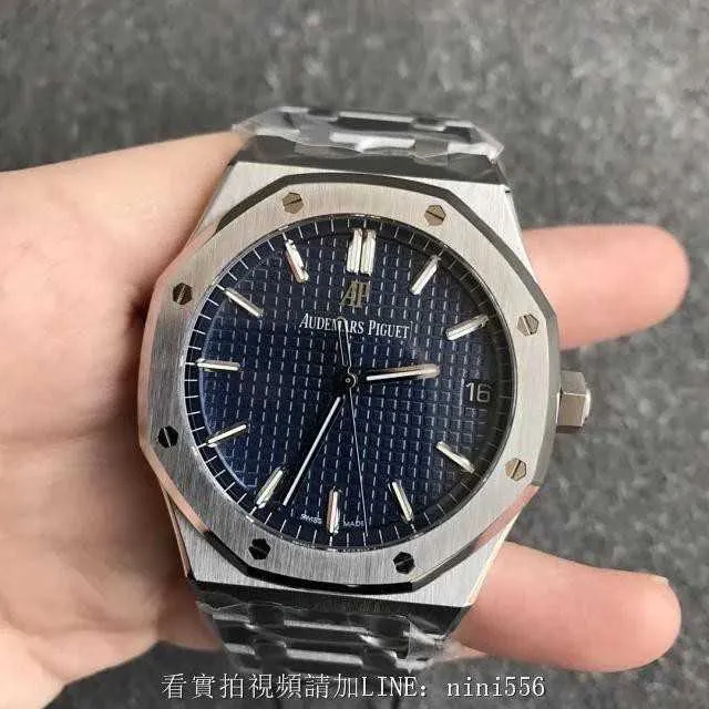 Designer Watch Luxury Automatic Mechanical Watches Series 15500 St Blue Plate en acier inoxydable 41 mm Cal.4302 Mouvement de bracelet