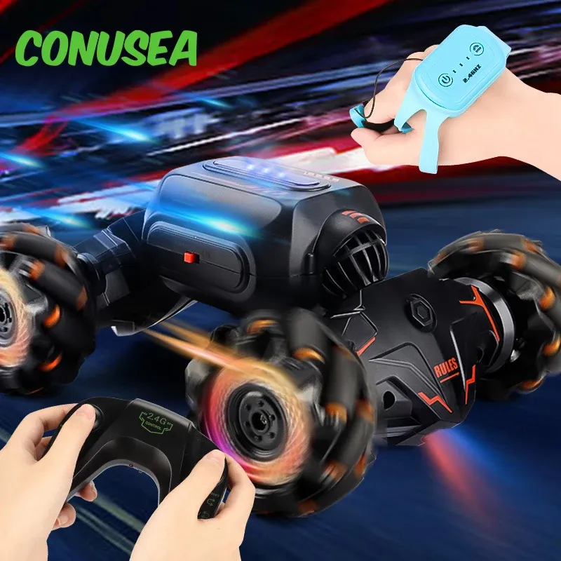 Voitures 4WD RC Cascadette CAUT 2,4G Télécommande CARS RADIO CONTRÔLE CONTRÔLE CONTRÔLE ROTATION Twist Dance Toys for Boys Children Gift