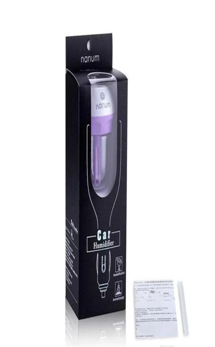 NEW Car Plug Humidifier Fresh Refreshing Fragrance ehicular essential oil ultrasonic humidifier Aroma mist car Diffuser5220532