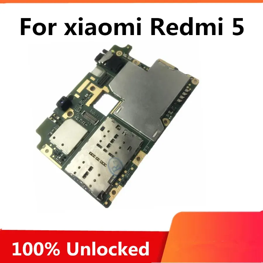 Antenna Unlock Motherboard For xiaomi Redmi 5 16gb 32gb 64gb For xiaomi Redmi 5 Mainboard Good Tested Logic Board