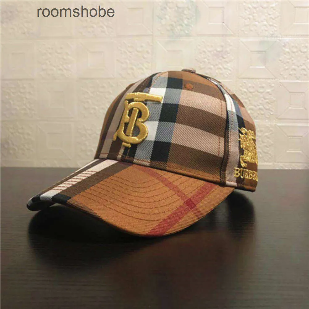 Sunshade b Hat Hat Hat Baseball Protection Cap bordado de beisebol chapéu para homens Sun Women Street Street Trendy Sport Sport Plaid Hat 88M5 S2Z2