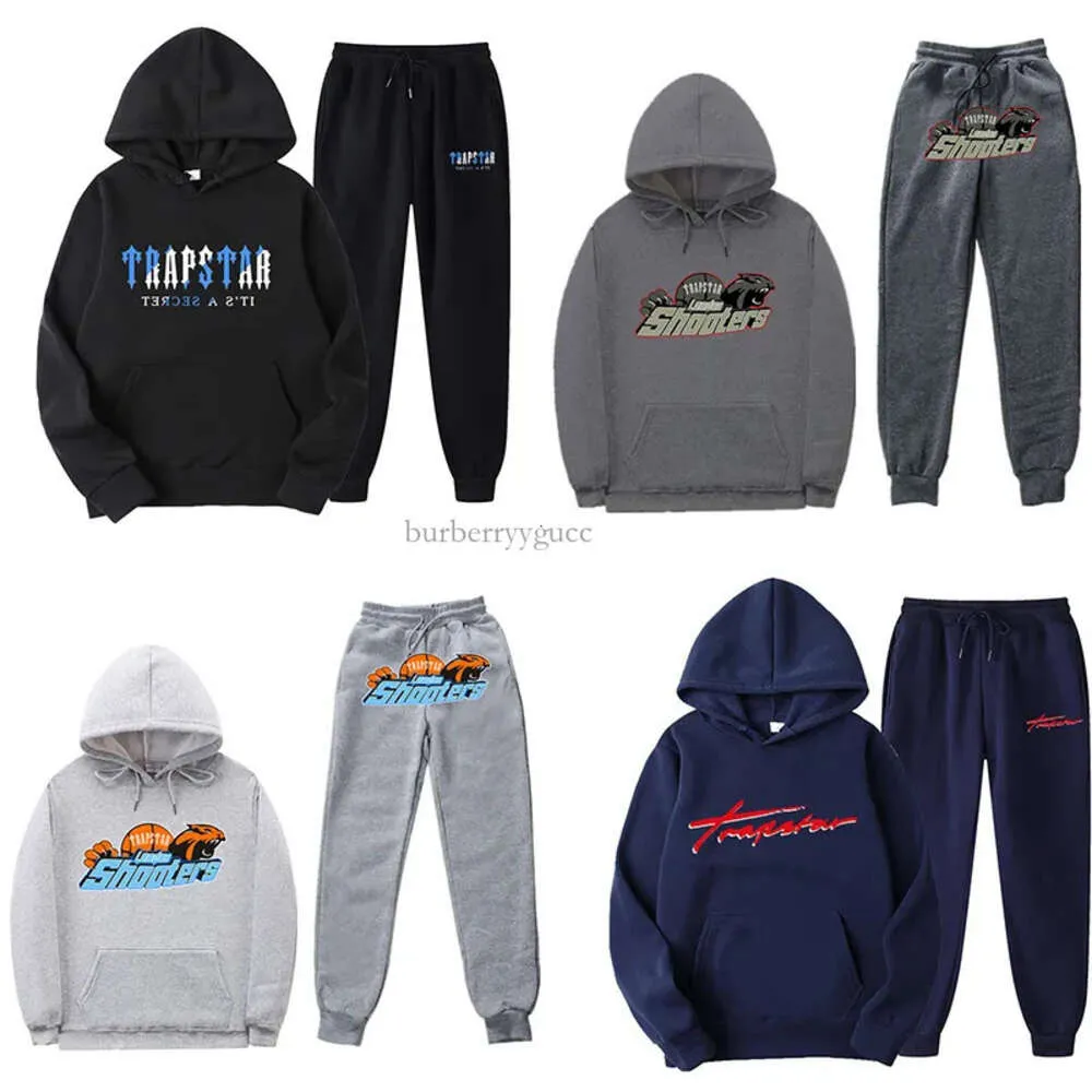 Traccetti da uomo di trapstar designer da uomo pantaloni con cappuccio da cappuccio per le lettere stampato da donna Sport casual Sports che corre tuli da peluche per peluche set dimensioni S/M/L/XL/XXL/XXXL