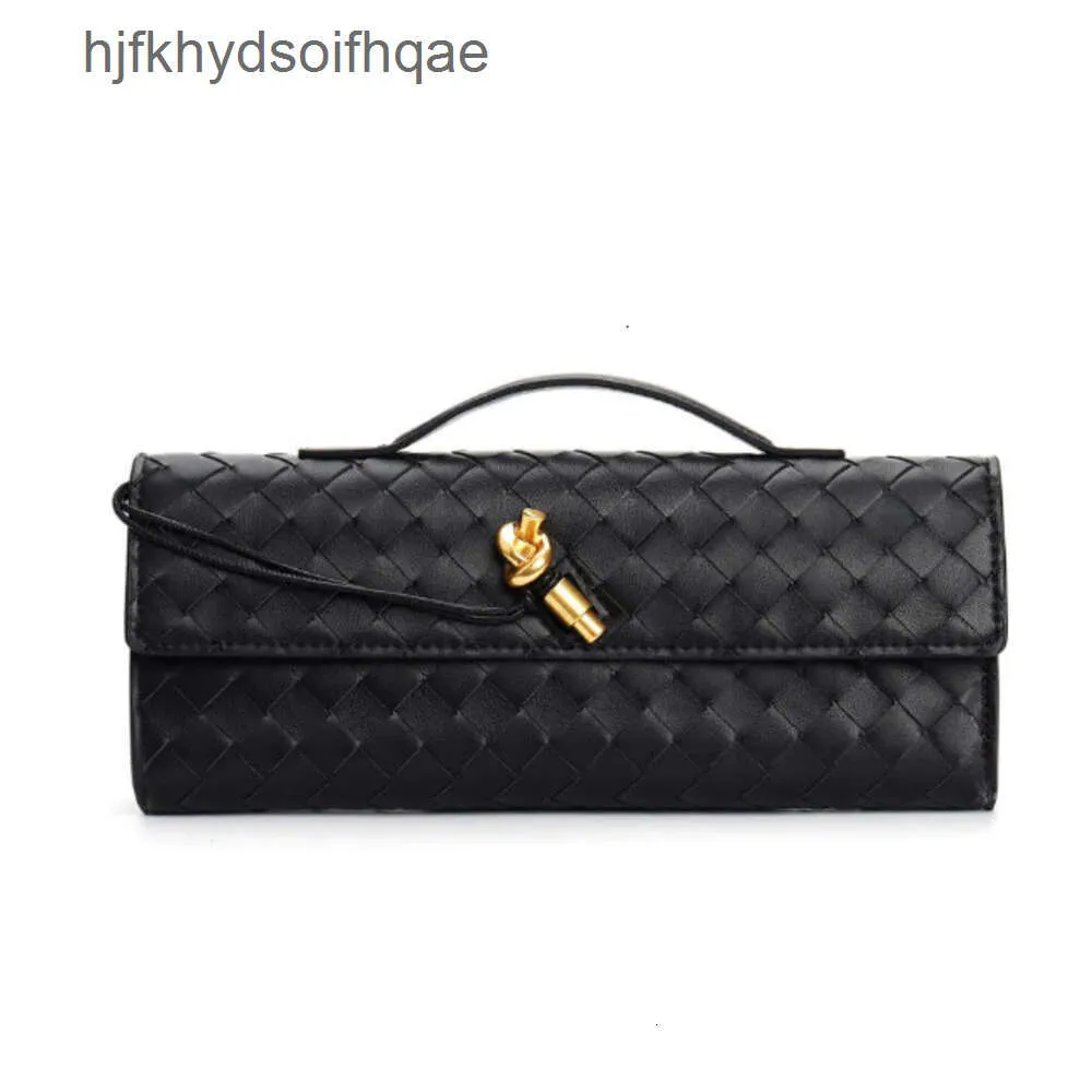 Bag New Purse Lock Andiamo Fashion Handle bottegs Lady Hardware 2024 Long Bags Buckle Venetas Cross Clutch Single Woven Shoulder Women Baguett Luxury Stick CCLU