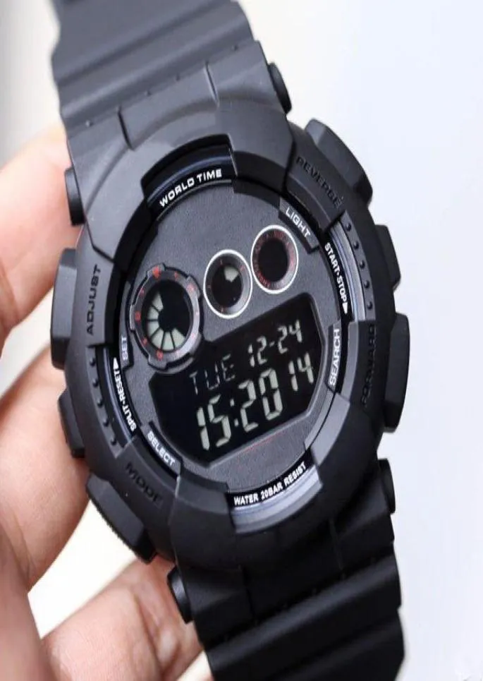 Edición limitada Summer 2020 G Sport Men's Watches New Arrvial Todas las funciones trabajan más vendidas LED Sport Military Camo Red Clock6541330