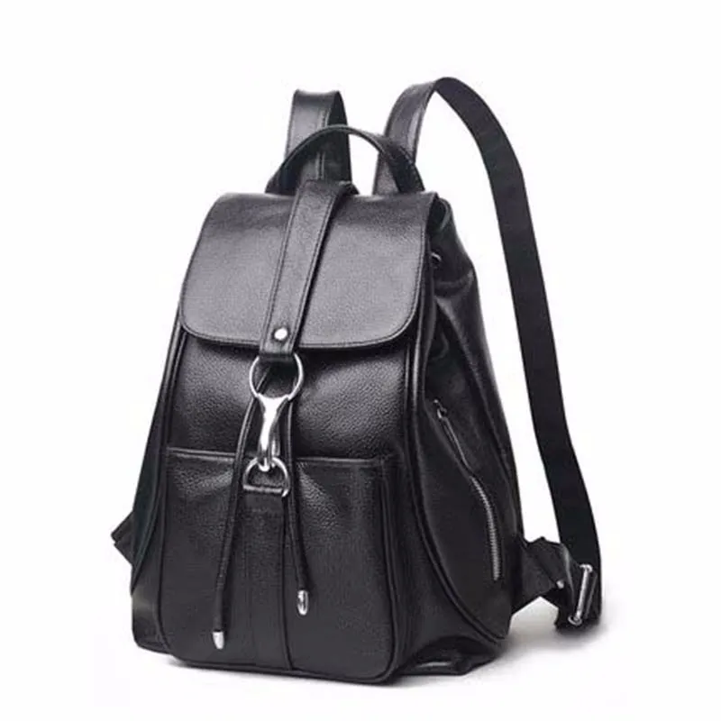 2024 Korean version cowhide Backpack Style casual Fashion Bags fashionable versatile leather business one piece wholesale and distribution