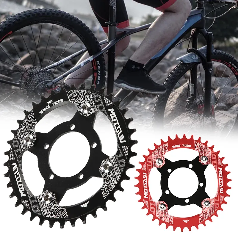 Parti in bicicletta in bicicletta in lega in alluminio 104bcd 130bcd in bicicletta per biciclette 30t/32t/34t/36t/38t/40t/42t Crankset Bike Bike Parti di bici