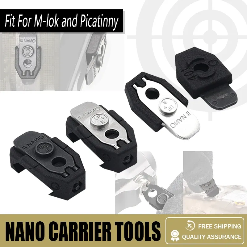 Accessoires Tactical Multitasker Nano Tool avec Nano Carrier Fit pour Mlok et Picatinny