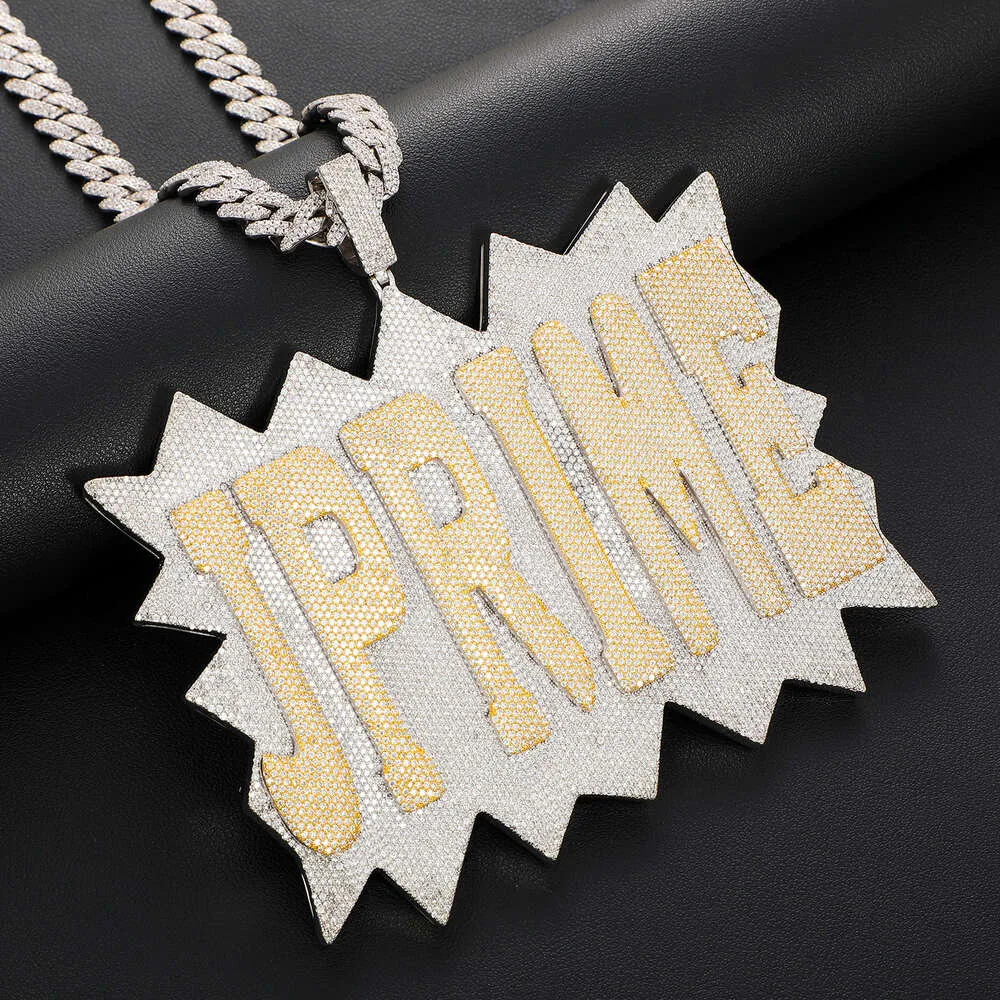 Hip Hop Jewelry Pass Diamond Tester Gold Plated Real Sier Micro Pave VVS Moissanite Custom Pendant