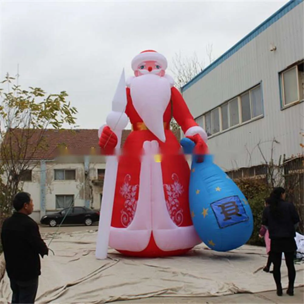 wholesale 5 m High Santa Inflatable For Christmas LED Stage Event Decor Inflatables Supplier Nightclub Clearance