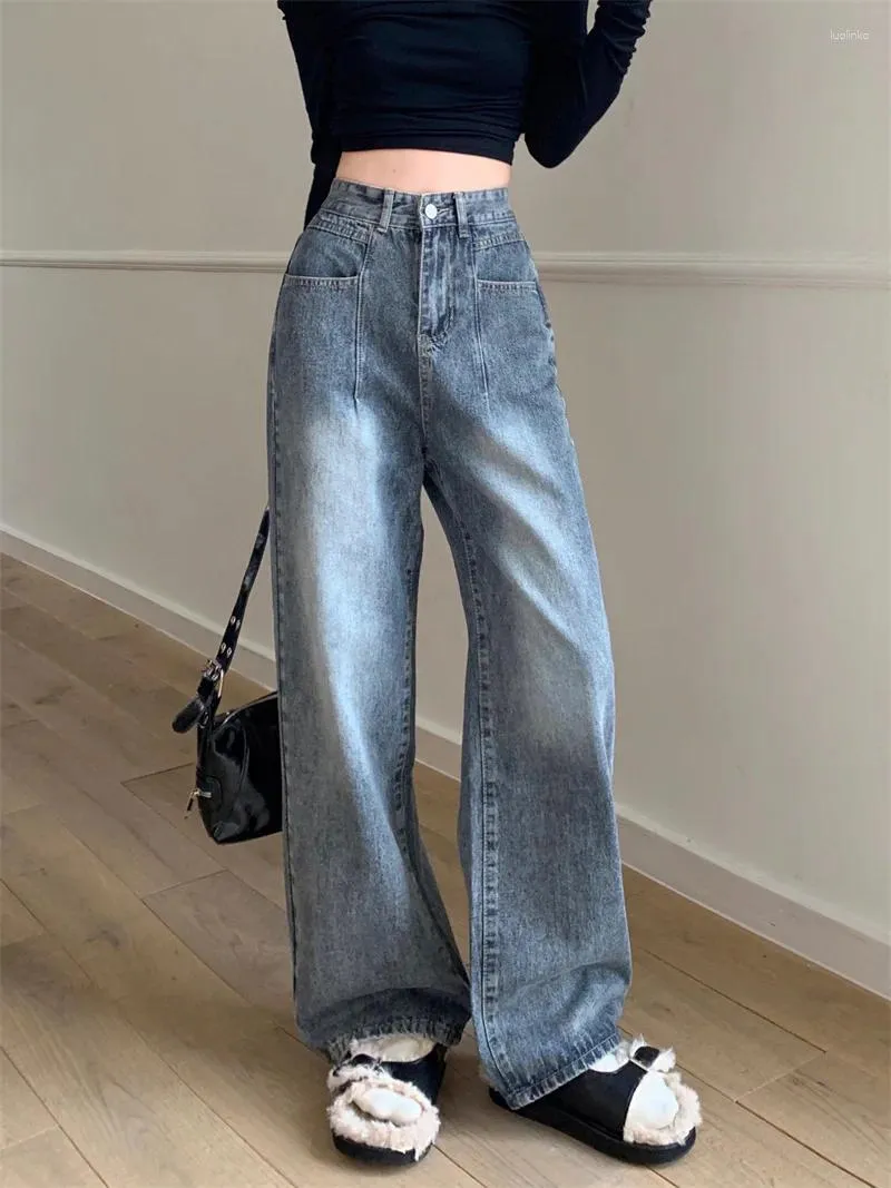 Vintage High Waist Wide Leg baggy jeans for Women - WCFCX Vintage High Waist Wide Leg baggy jeans for Women - WCFCX