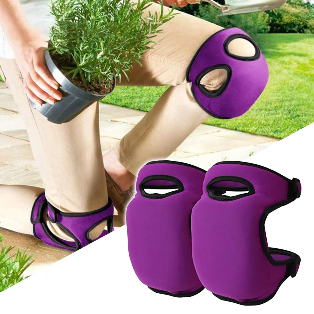 Almofadas 1 par de jardinagem para joelheiras esponjas de mão -de -obra espessada joelheira ajustável