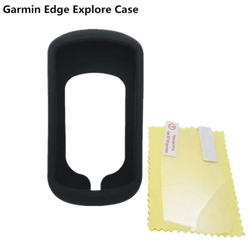 Compass Generic Bike Gel Skin Case Screen Protector Cover för Garmin Edge Explore GPS Computer Quality Black Case For Garmin Explore