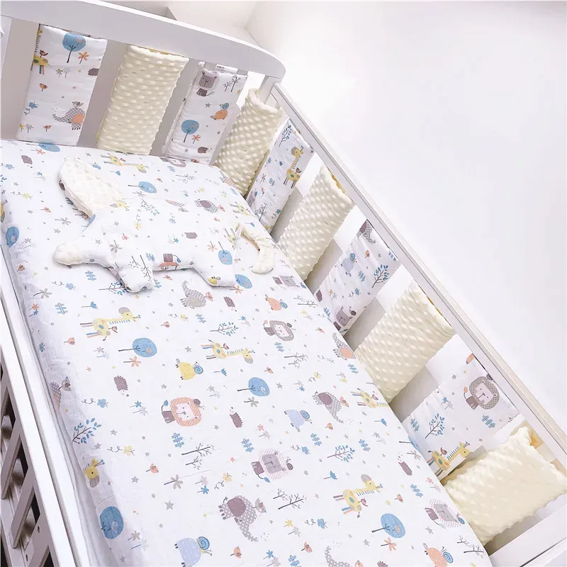 Kissen 10pcs Neugeborenen Bett Zaun Baby Kinderbett Stoßfänger Tropfendichte Baumwollbett Zaun Barriere Kinder Nachteile Protektor Kissen Antikollision Stoßfänger