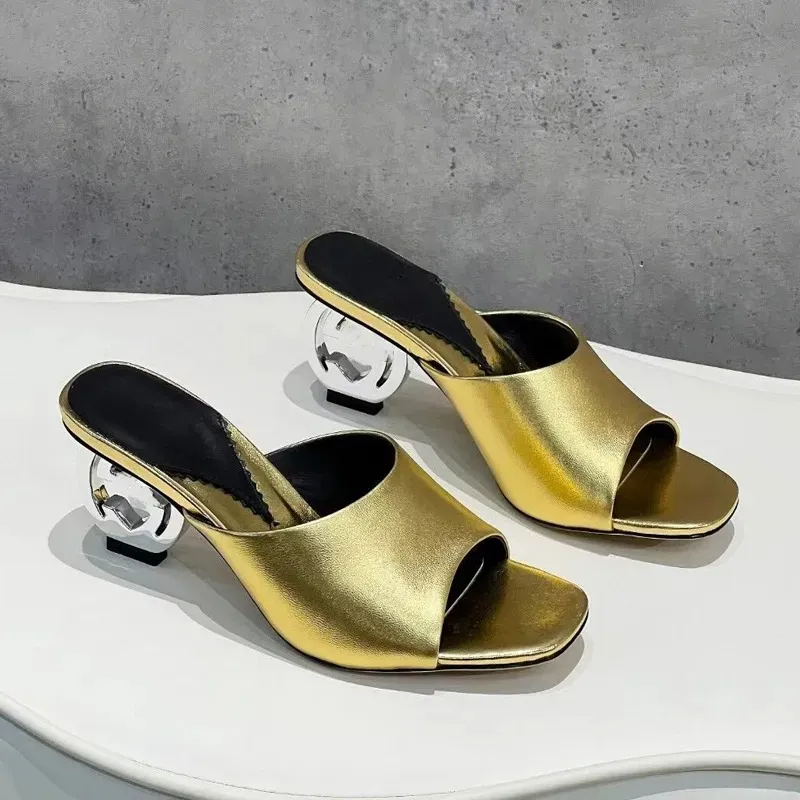 Designer de luxe sandales élégantes pantoufles à talons hauts confortables pour hommes et femmes chaussures de plage d'été