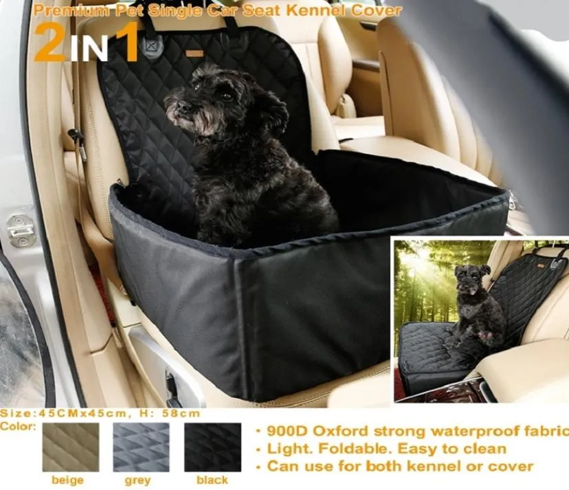 New Waterproof Dog Bag Pet Car Carrier Dog Carry Storage Bag Pet Booster Seat Cover for Travel 2 In 1 Carrier Bucket Basket8433014