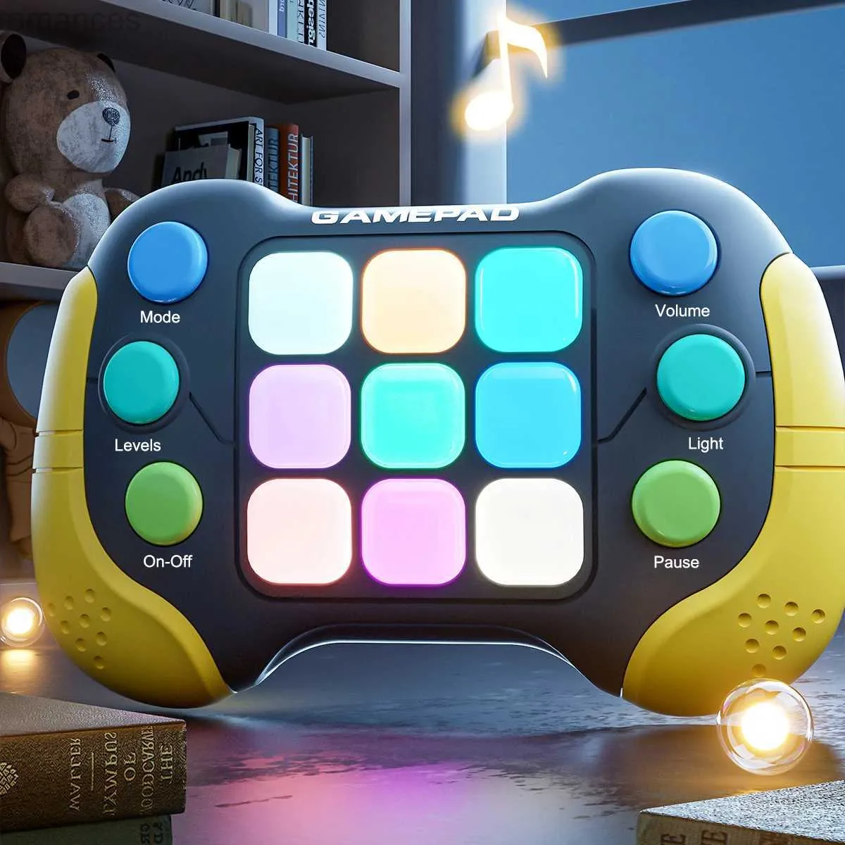 Dekompressionsspielzeug RGB LED LELLE LELLE PAD für Kinder Elektronische Pop -Licht -Schnell -Push -Spielkonsole Zappel Anti -Stress -Stress -Abbau -Spielzeug D240424