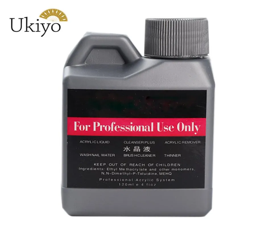 Ukiyo 120 ml acrylique liquide faux acrylique nail art salon outil art pour les ongles de poussière en poudre en acrylique