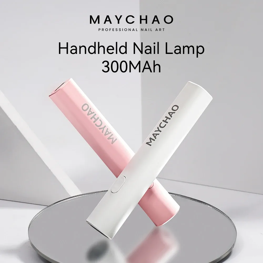 Pens MAYCHAO Portable Handheld Mini Nail Lamp For All Gel Polish Quick Dry USB Nail Dryer Machine UV LED Nail Lamp Flashlight Pen