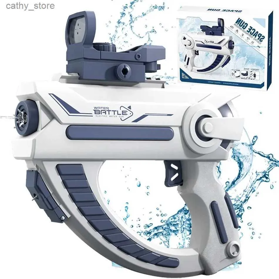 Gun Toys Space Electric Automatic Water Storage Gun Portable Kinderen Summer Beach Outdoor Fight Fantasy Toys For Boys Kids Adult Gamel2404