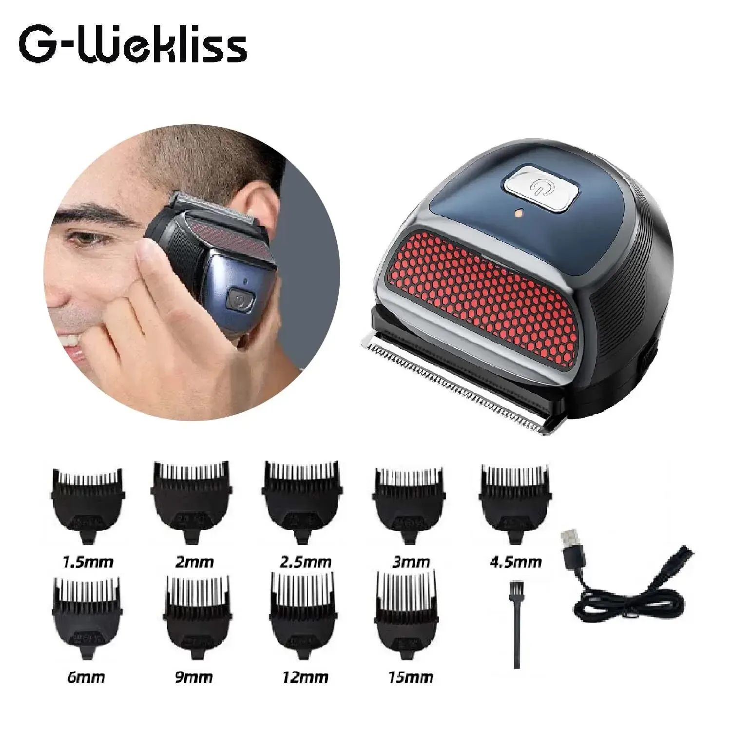 Clippers GWekliss Self Home Barbers Cordless Rechargeable Hair Trimmer For Cutting