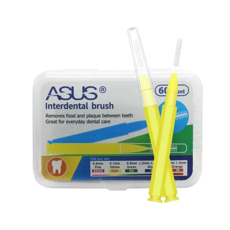 2024 0,6-1,5 mm szczotki międzyzębowe Push-Pull Zęby Usuwa żywność i płytkę Lepsze zęby higiena doustna narzędzie higieny narzędzi
