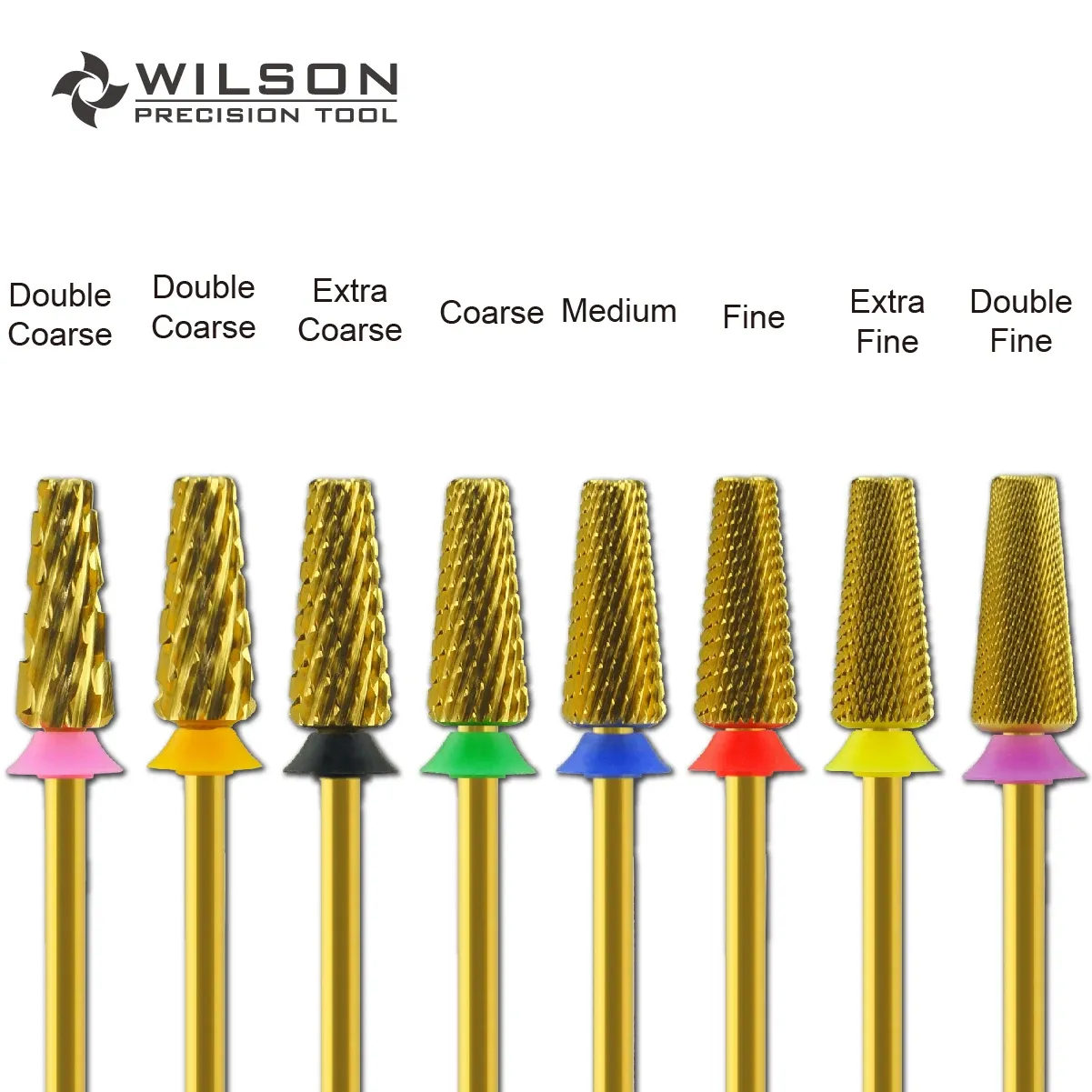 Bits Wilson 5 en 1 Bits de forage à ongles à coupe transversale Retirez le gel en carbure de manucure outil de manucure outil à chaud Vente chaude / livraison gratuite