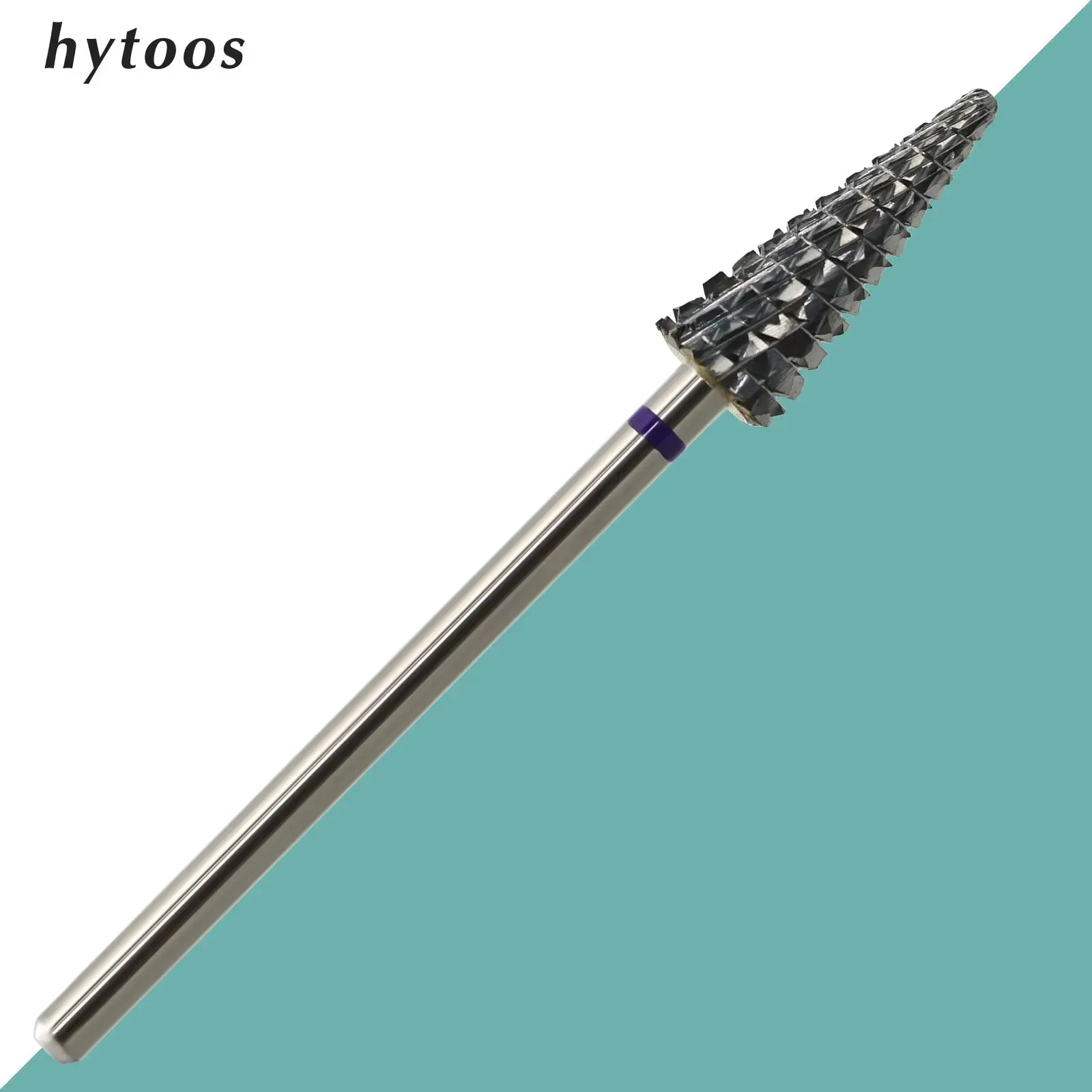 Bits HYTOOS Cone Carbide Nail Drill Bits 3/32 Cross Cut Nail Bit for Righties Electric Drills Accessories Cuticle Gel Remover Tool